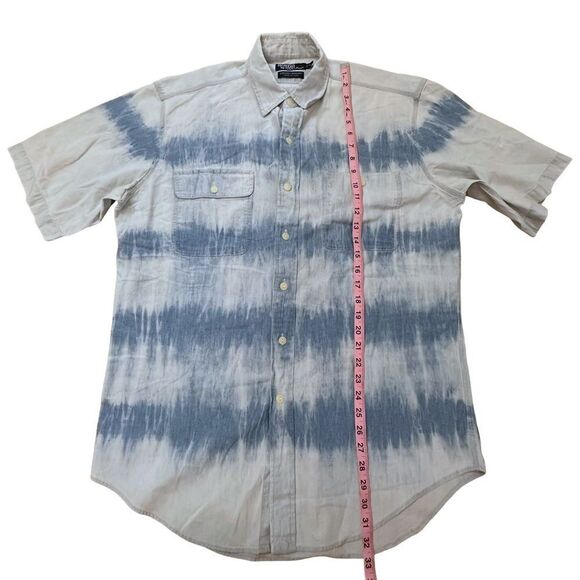 Polo Ralph Lauren ~ Short Sleeved Dungaree Workshirt ~ 100% Cotton ~size Med - Picture 6 of 8